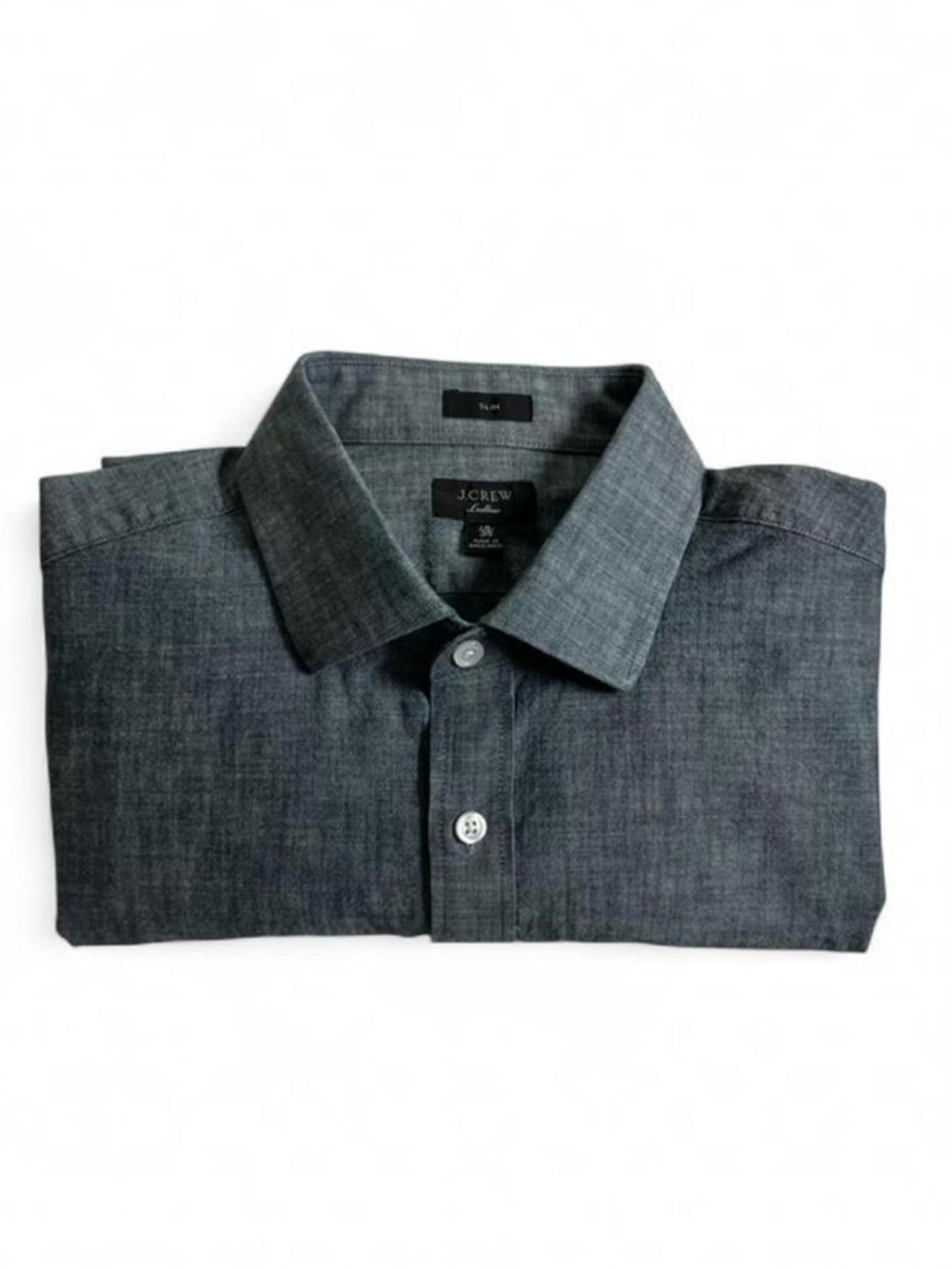 J. Crew Men’s Chambray Button-Down Dress Shirt 16/35